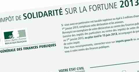ISF 2013 immobilier